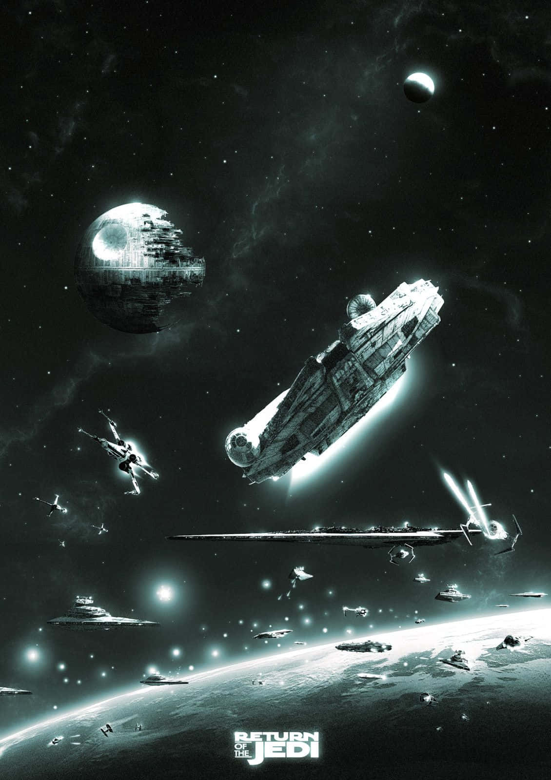 Epic Battle In Return Of The Jedi Wallpaper