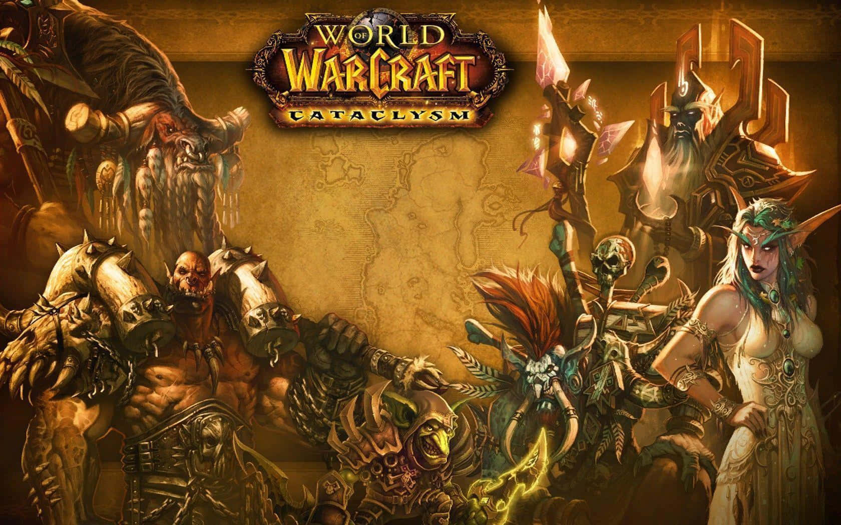 Epic Battle In World Of Warcraft: Cataclysm Wallpaper