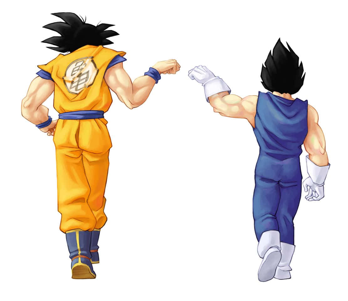 Epic Battle Of Legends: Goku And Vegeta Wallpaper