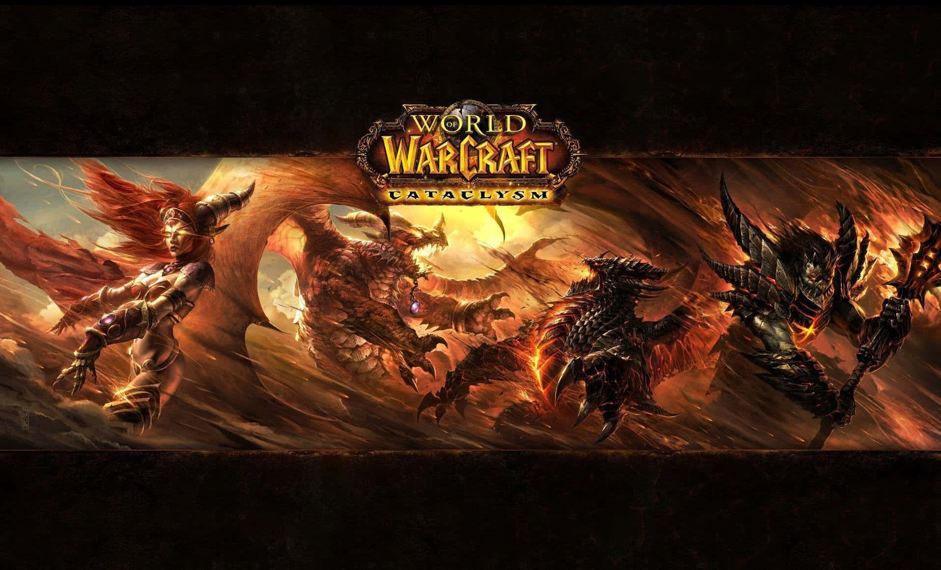 Epic Battle Scene In World Of Warcraft: Cataclysm Wallpaper