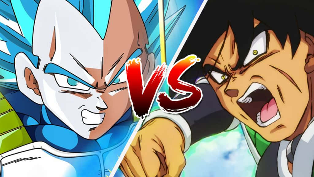 Epic Battle - Vegeta And Broly Faceoff Wallpaper