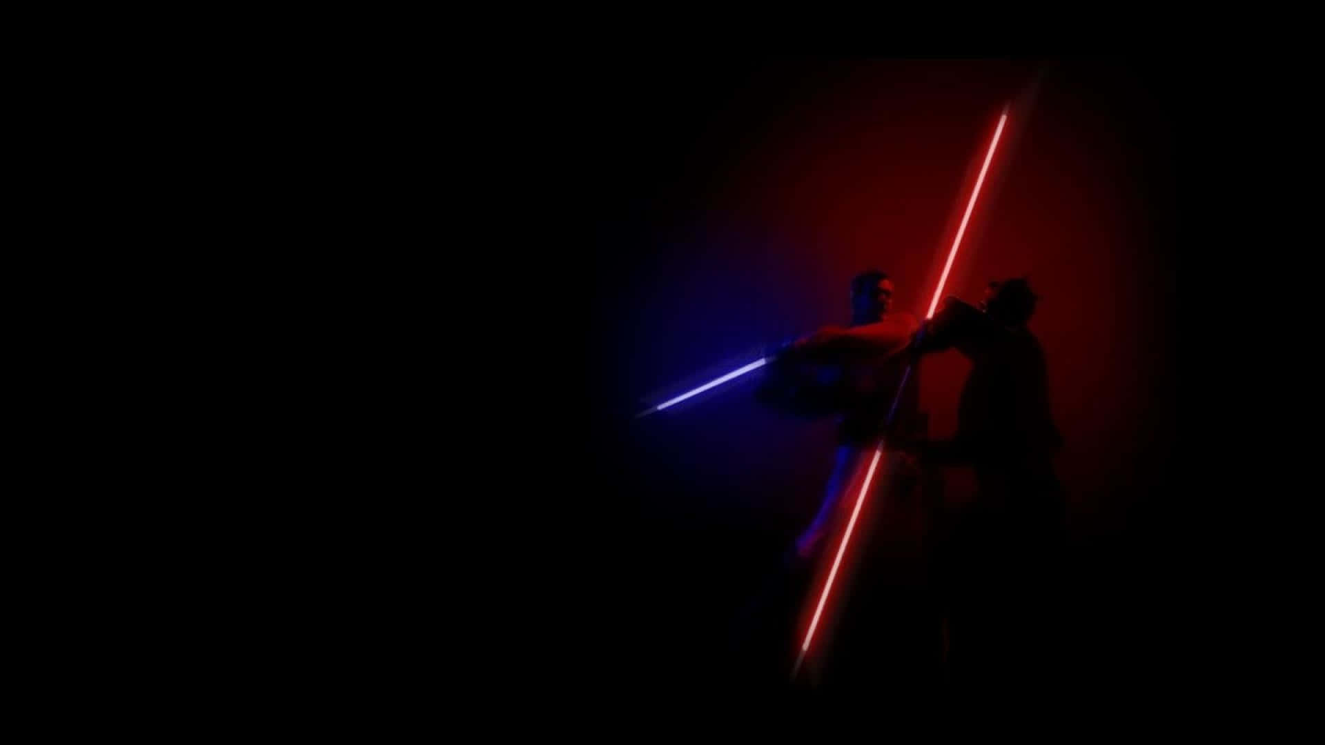 Epic Lightsaber Battle Wallpaper