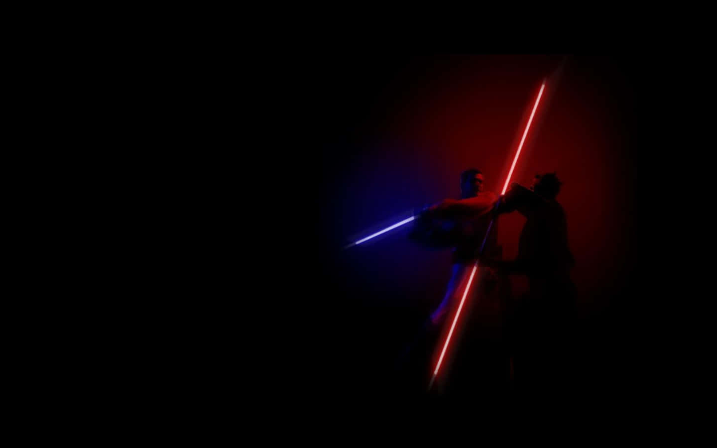 Epic Lightsaber Duel Showdown Wallpaper