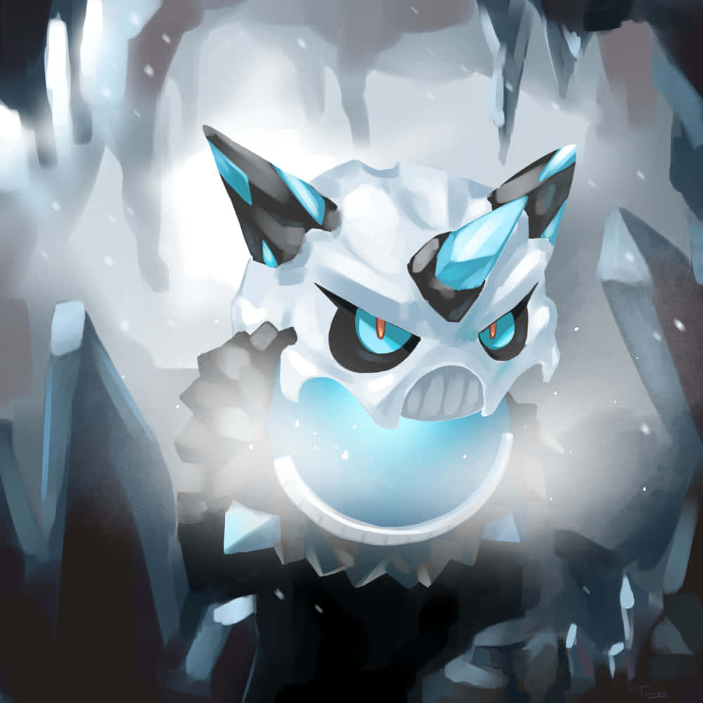 Epic Mega Glalie Exhaling Frost Mobile Wallpaper