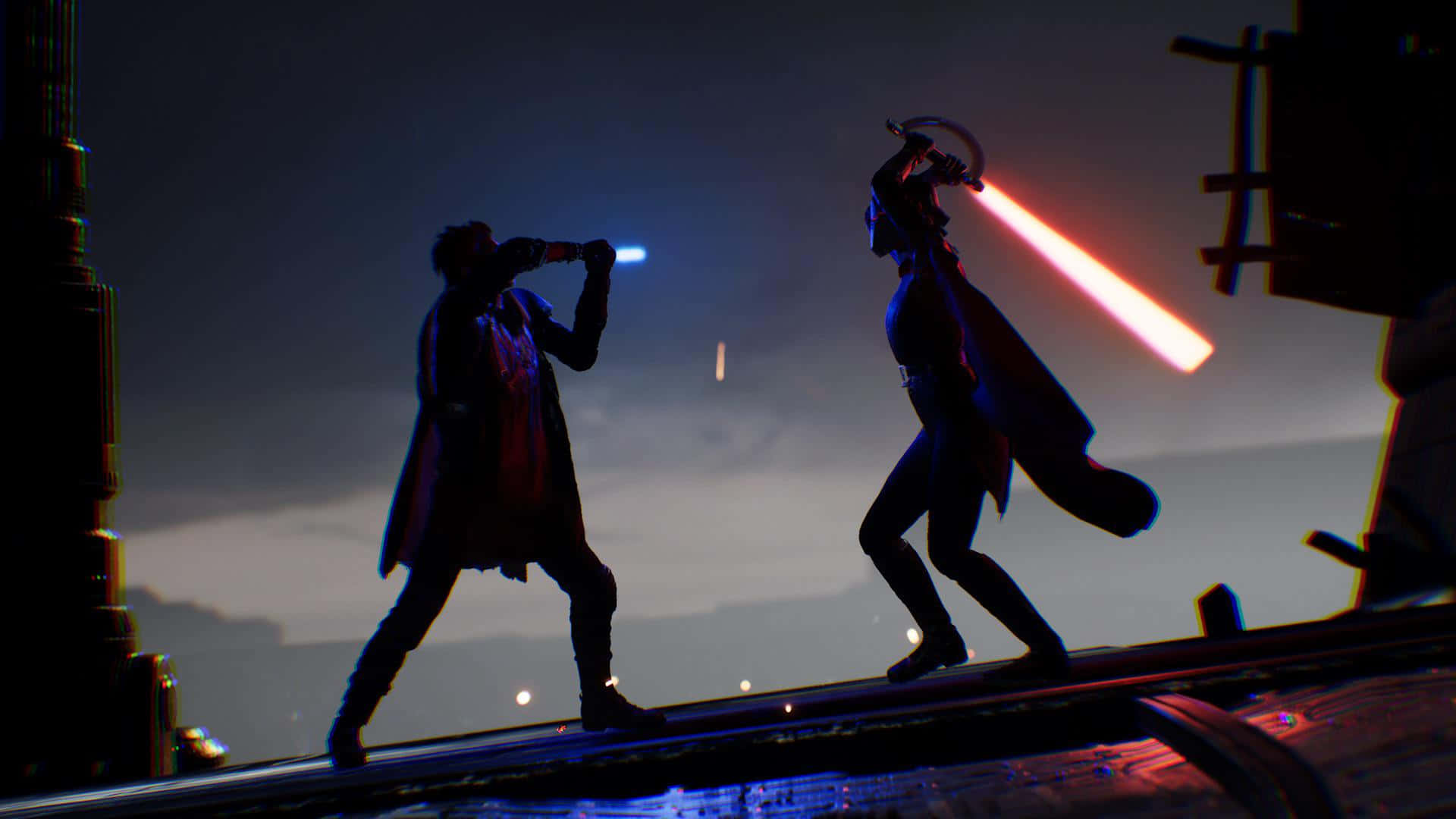 Epic Saber Duel Wallpaper