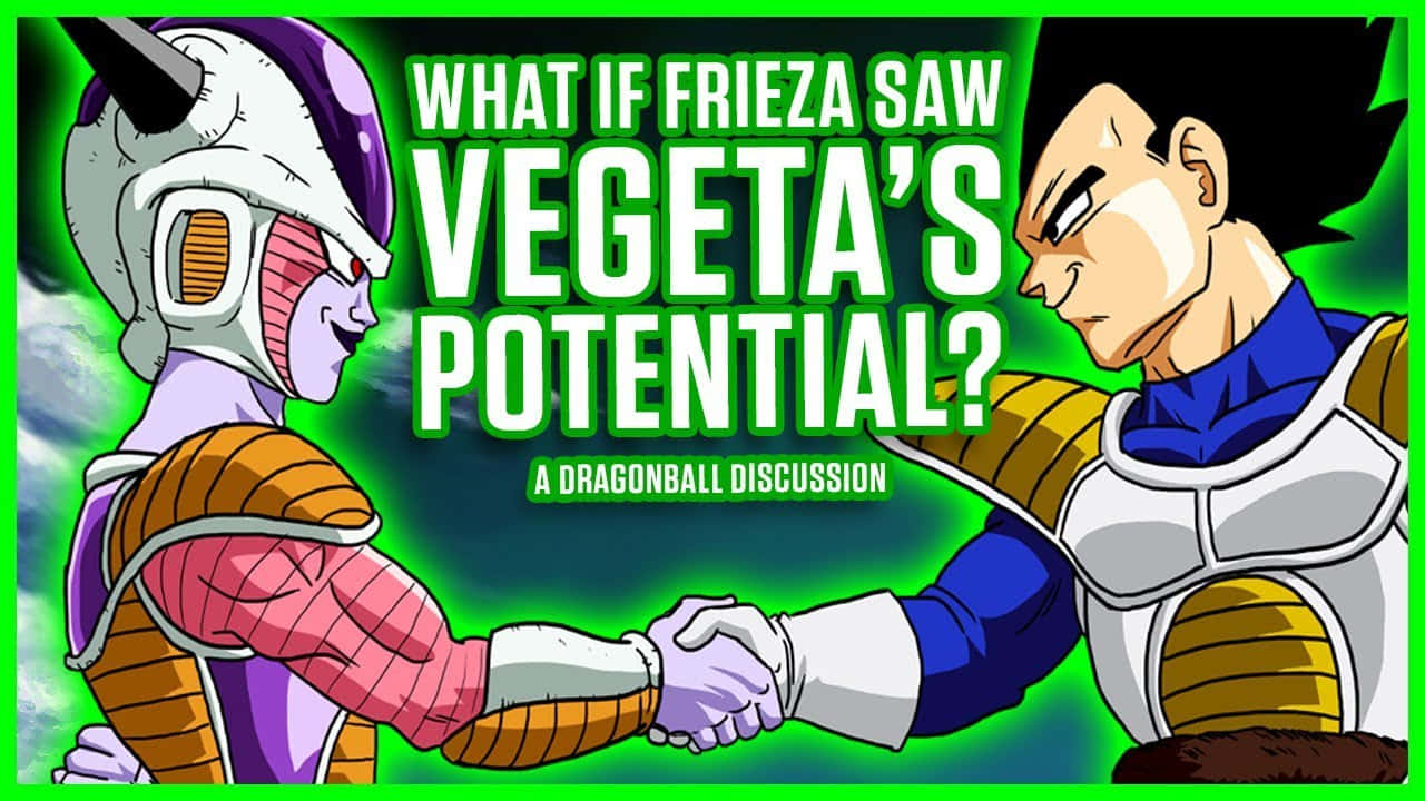 Epic Showdown Between Vegeta And Frieza Wallpaper