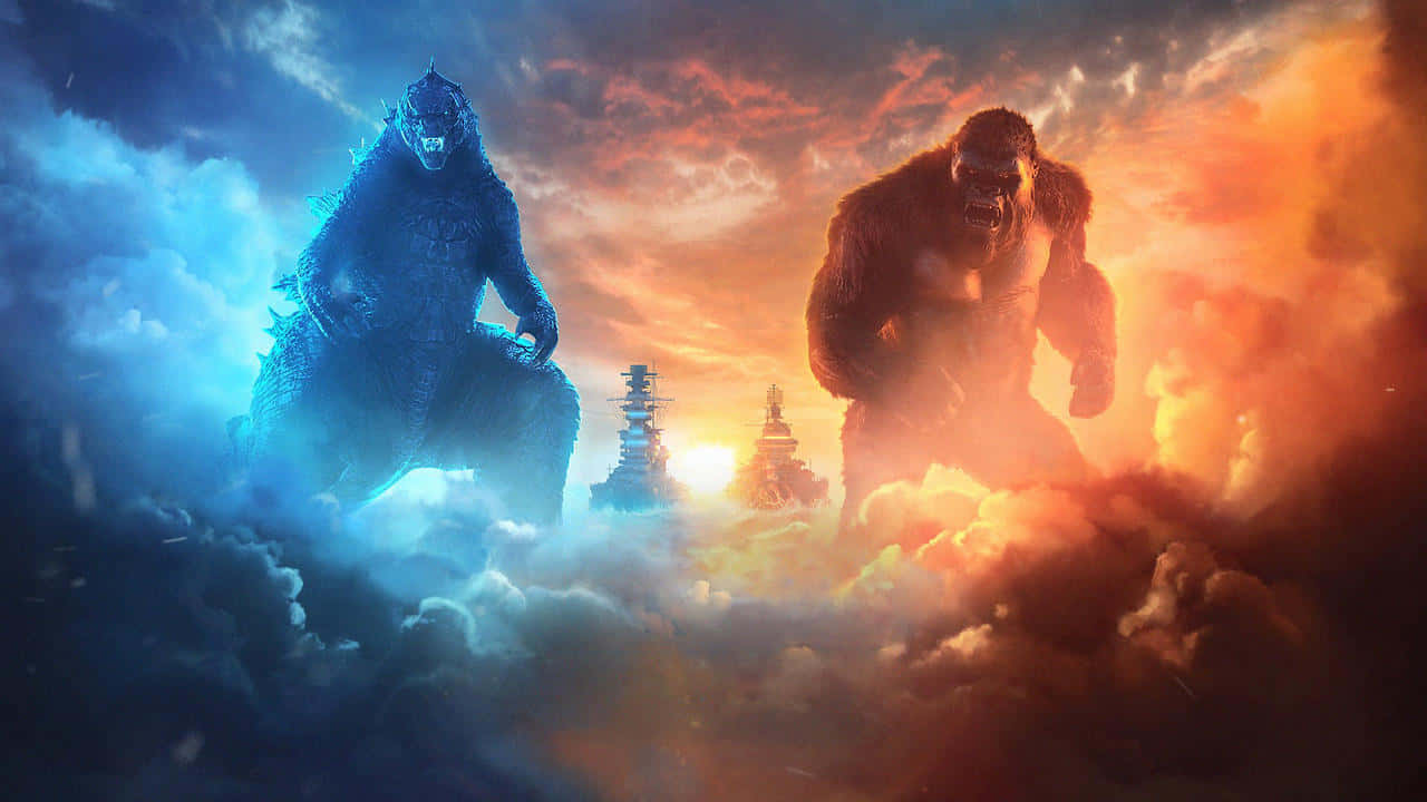 Epic Showdown Godzillavs Kong Wallpaper