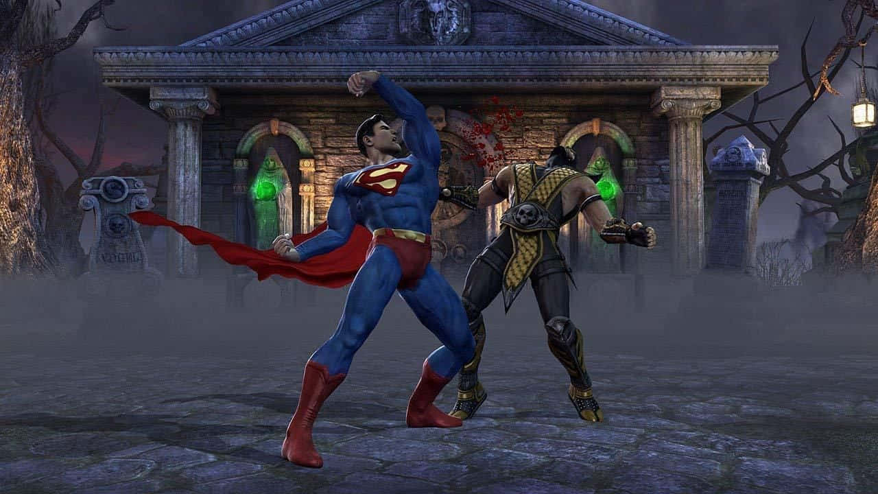 Epic Showdown - Mortal Kombat Vs Dc Universe Wallpaper