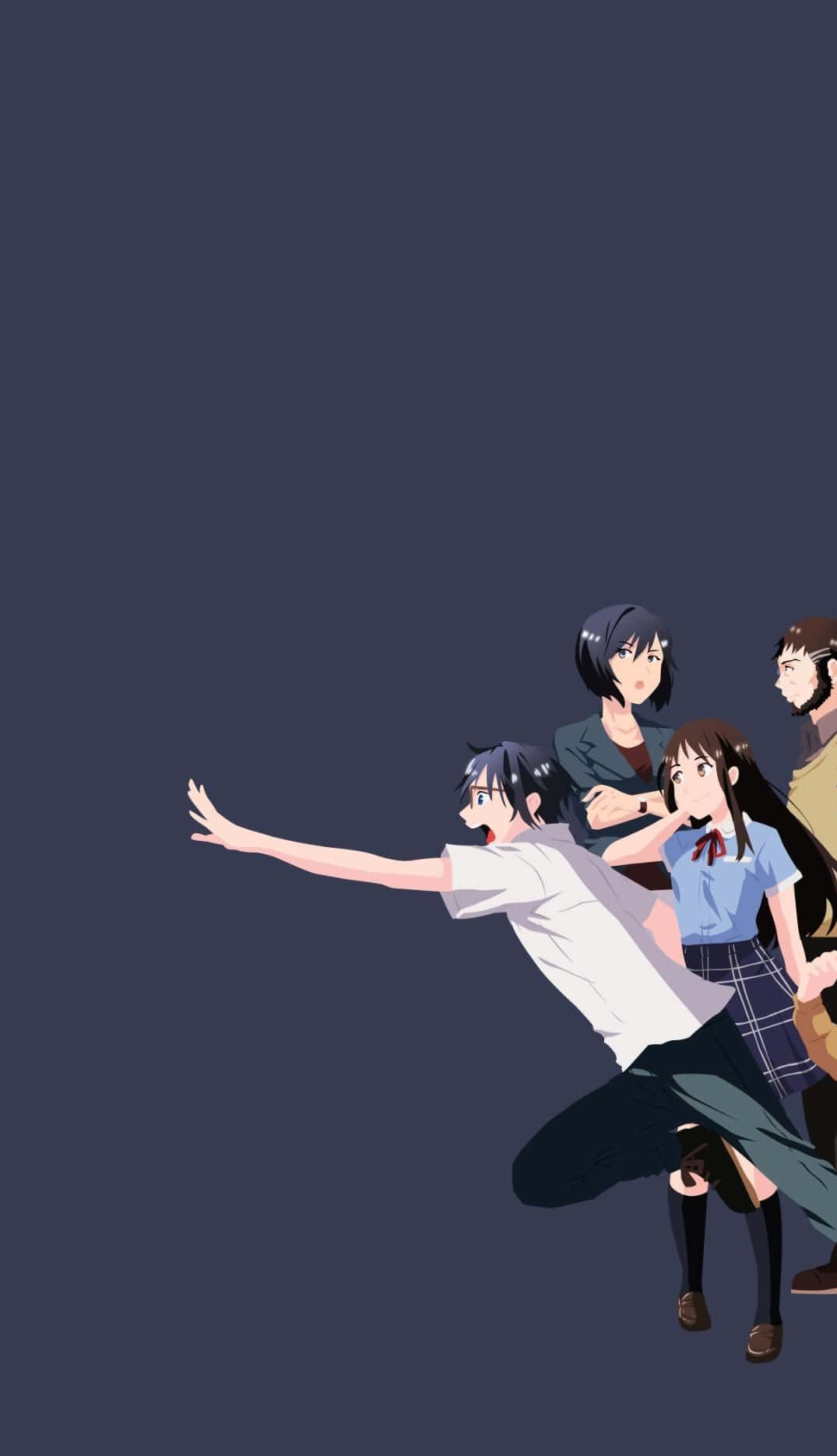 Erased Anime Boku Dake Vector Art Wallpaper