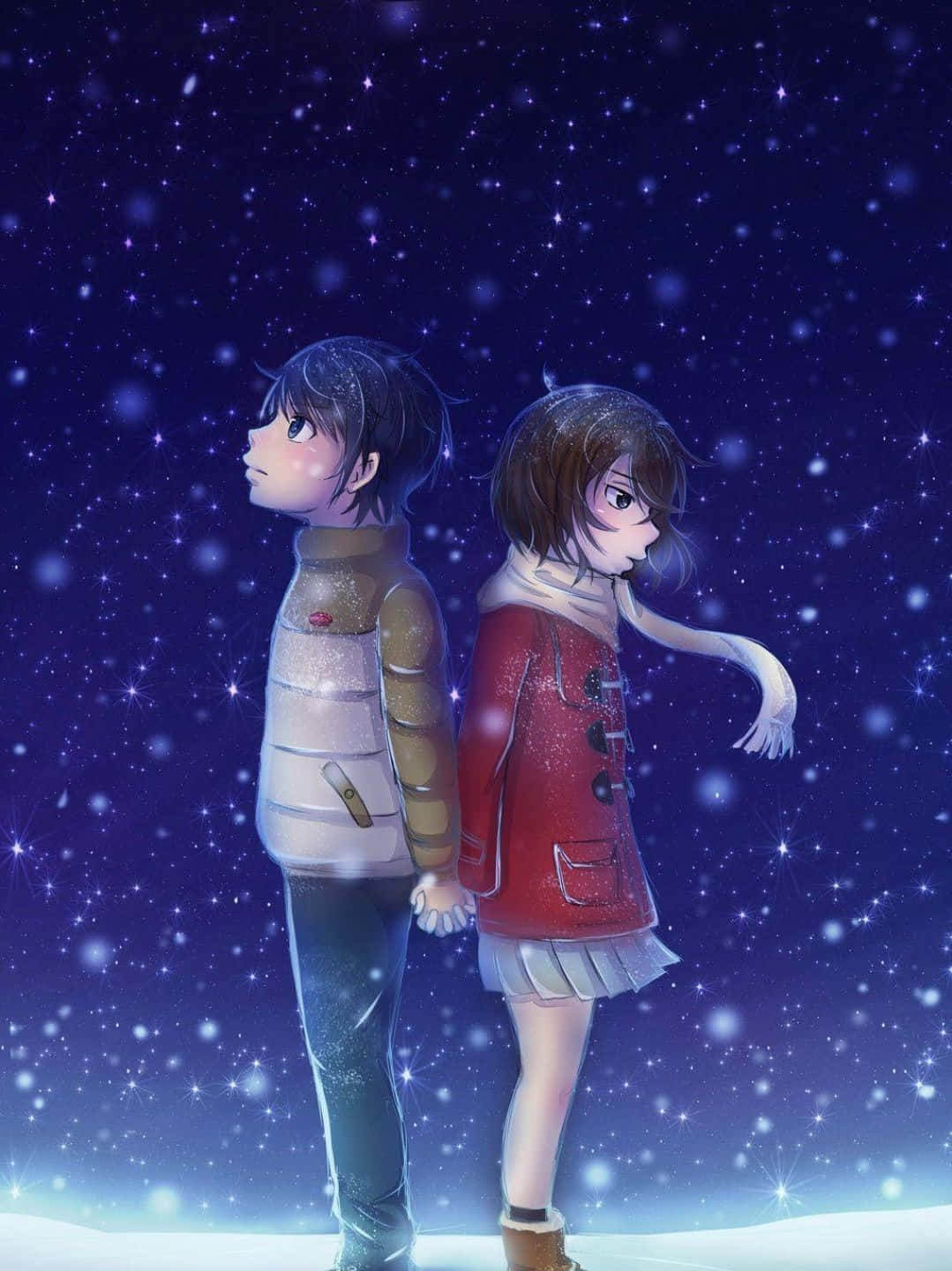 Erased Anime Kayo Satoru Sad Holding Hands Wallpaper