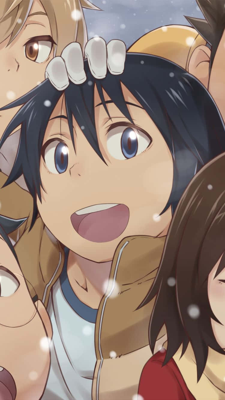 Erased Anime Young Satoru Selfie Wallpaper