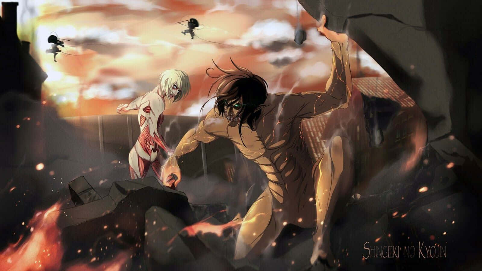 Eren Jaeger Vows To Save Humanity In Attack On Titan The Final Season Wallpaper