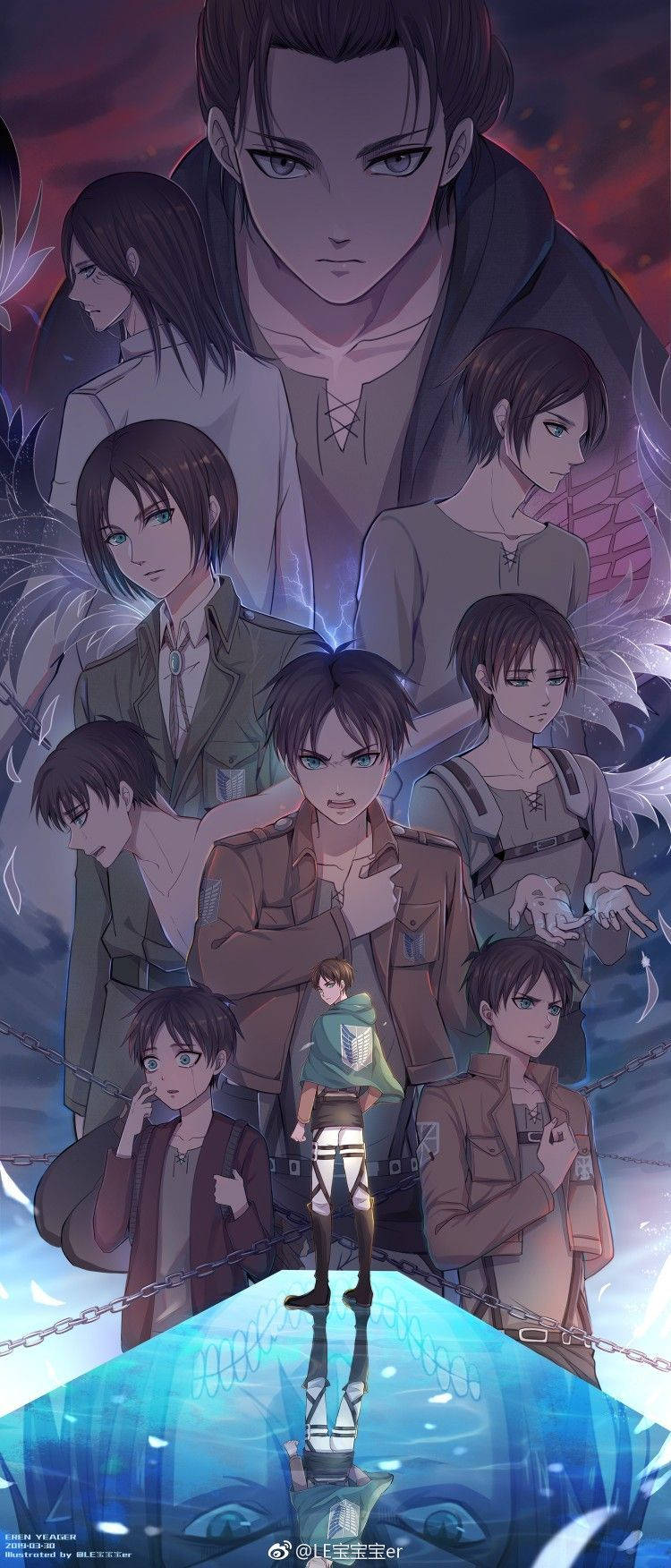 Eren Season 4 Progression Wallpaper