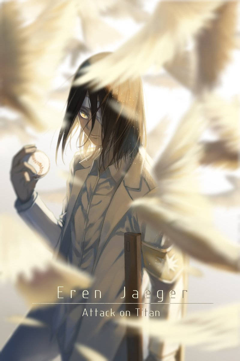 Eren White Wings Wallpaper