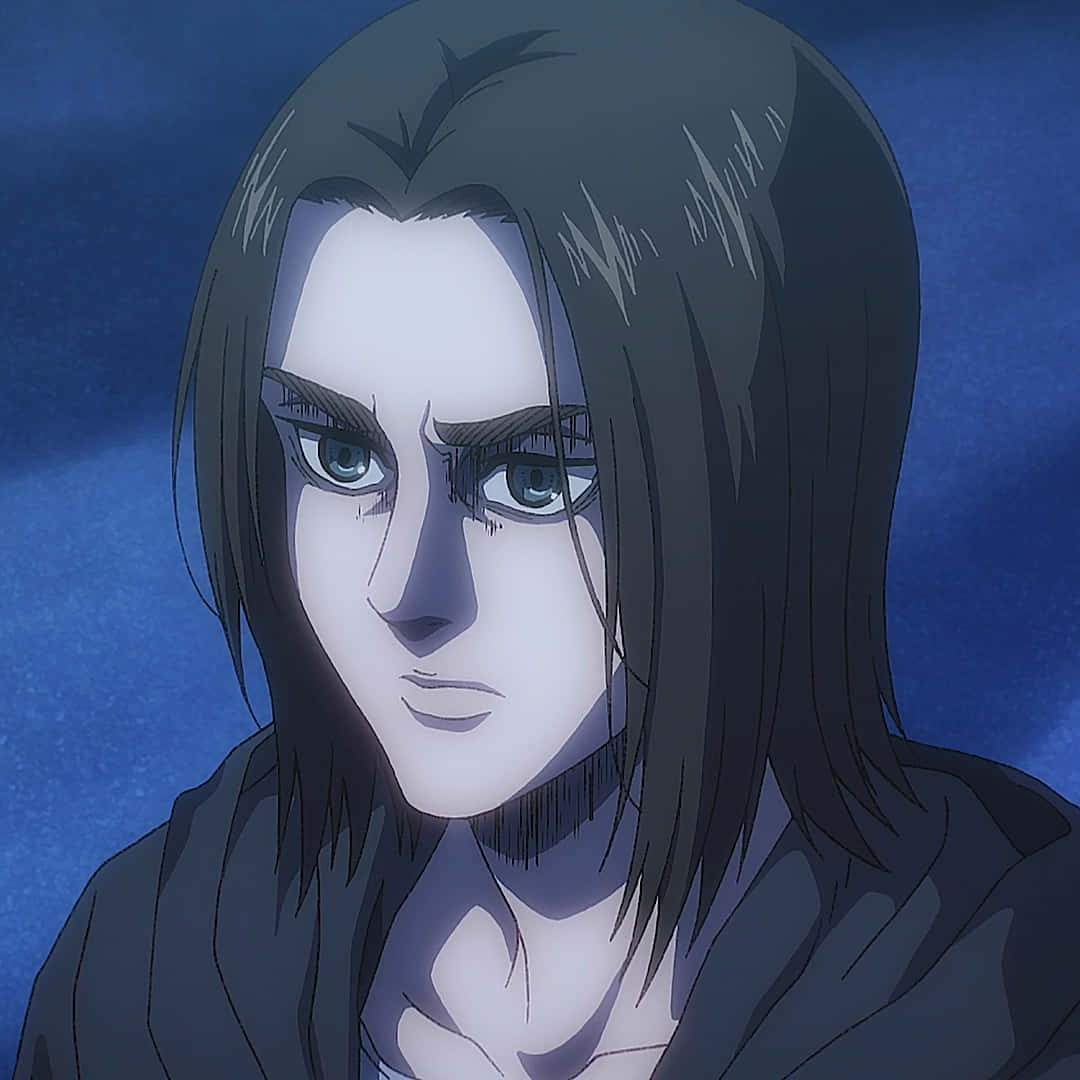 Eren Yeager Pfp With Hair Down Wallpaper