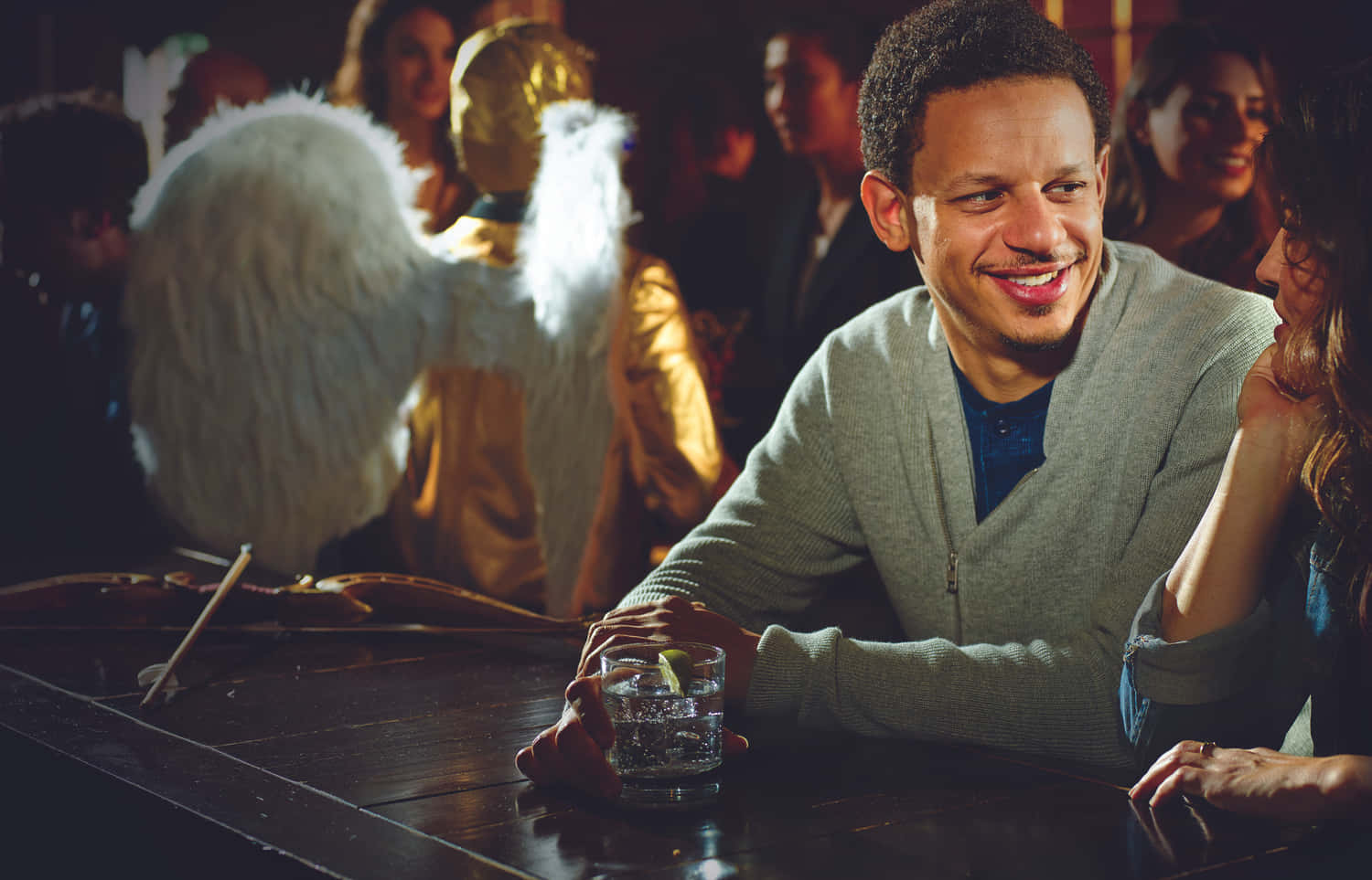 Eric Andre Bar Scene Laughter Wallpaper