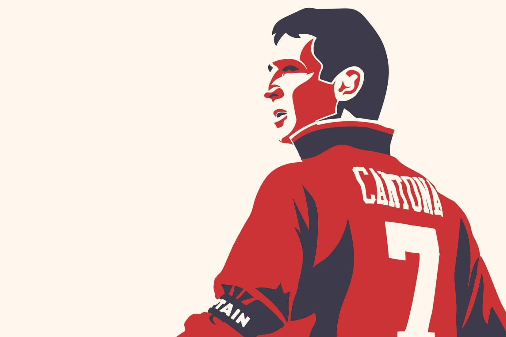 Eric Cantona In Pink Wallpaper