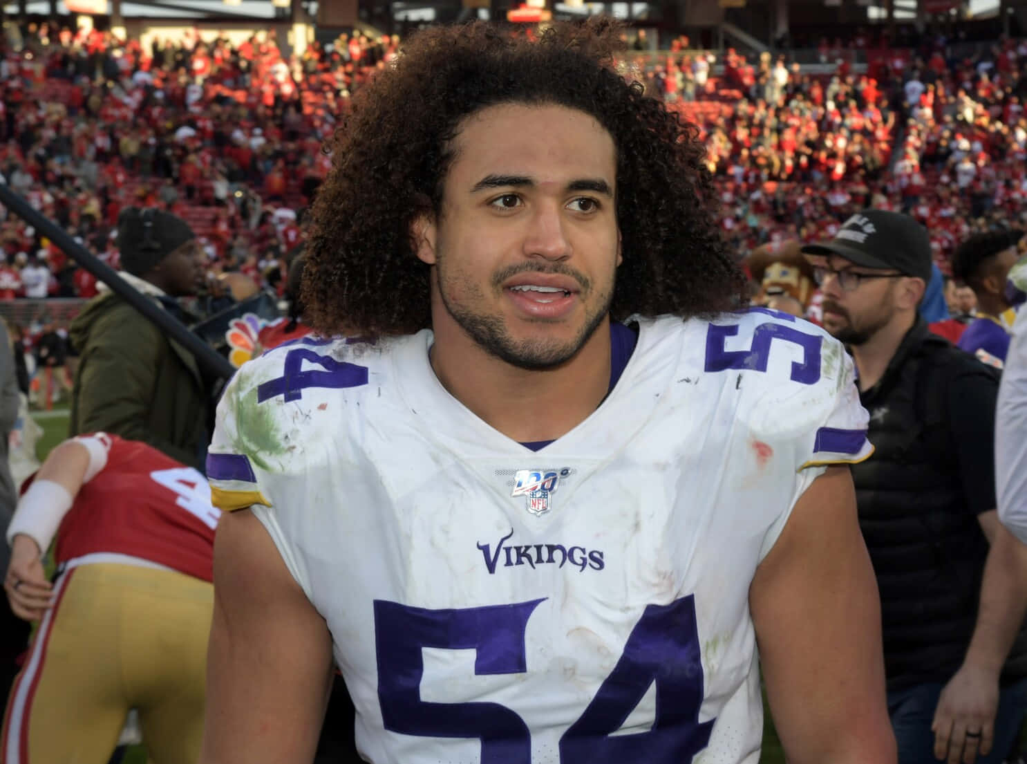 Eric Kendricks #54 Of The Minnesota Vikings Wallpaper