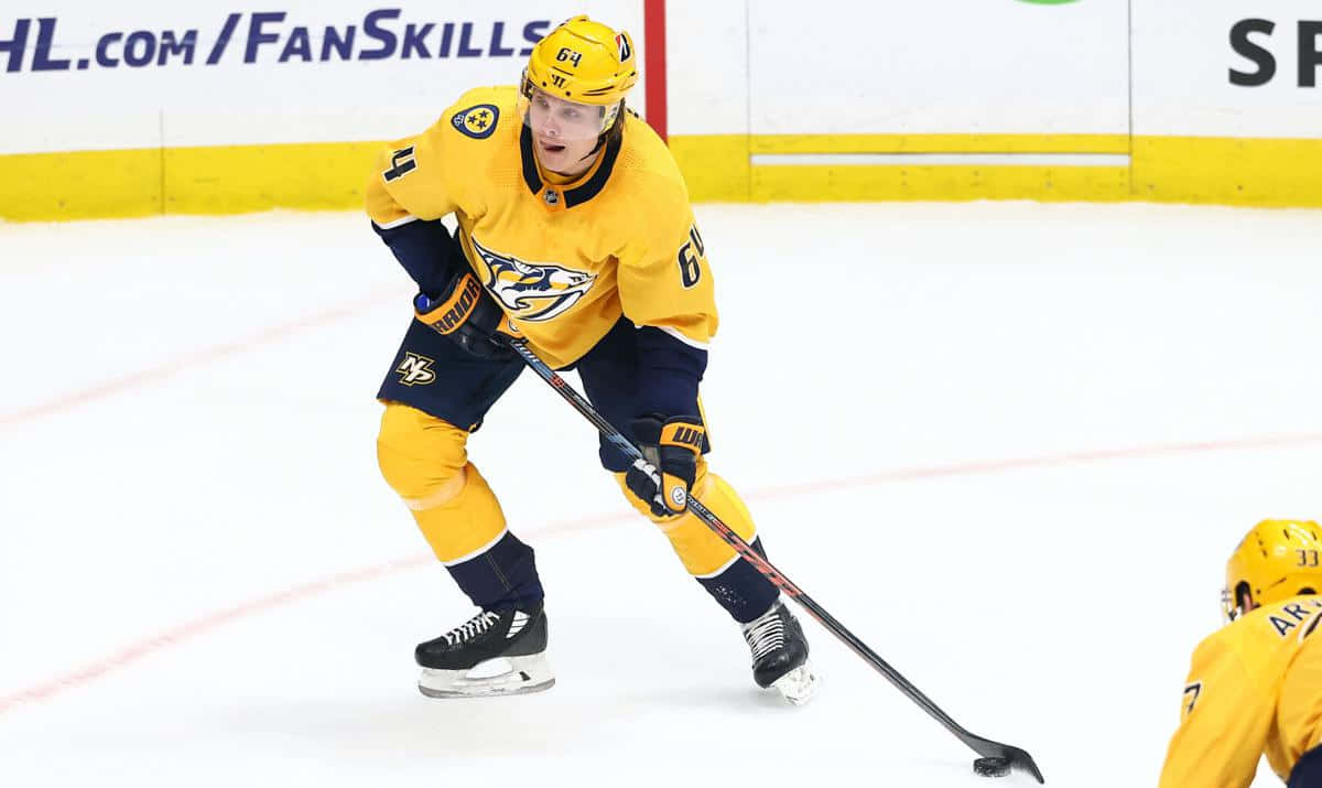 Erik Haula Nashville Predators Action Wallpaper