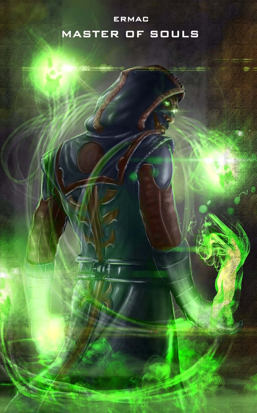 Ermac In Action - Mortal Kombat's Telekinetic Ninja Wallpaper