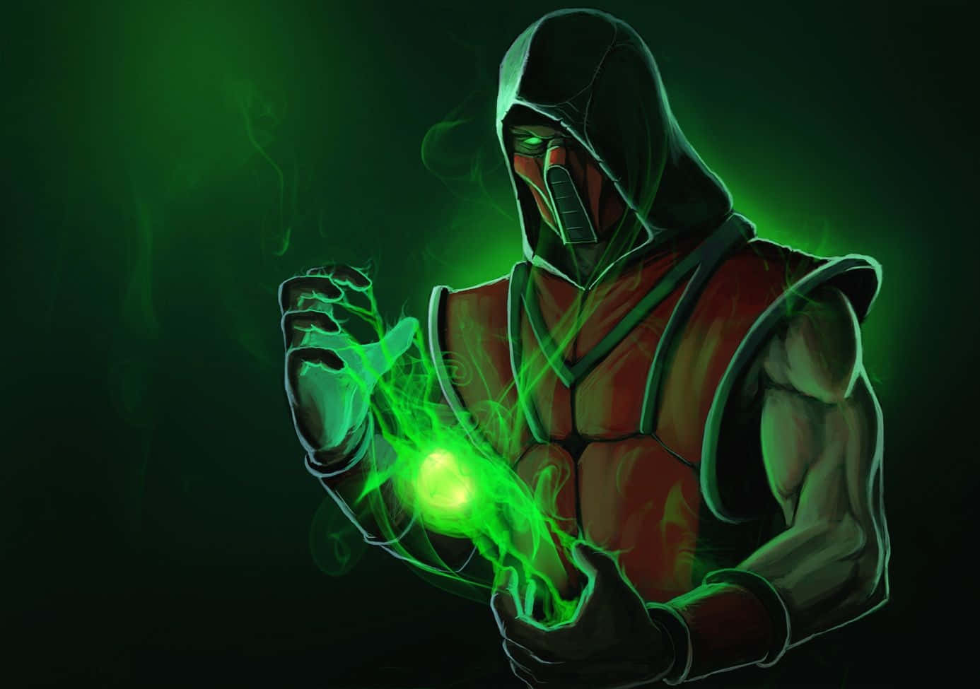 Ermac Unleashing His Mighty Powers In Mortal Kombat Wallpaper