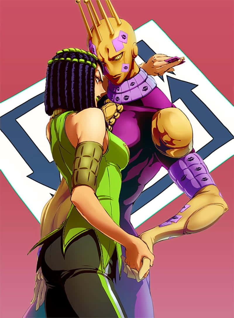 Ermes_ Costello_and_ Stand_ Jo Jo_ Anime_ Artwork Wallpaper