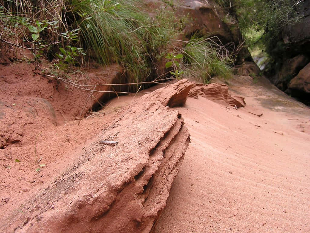 Erosion_in_ Sandstone_ Formation Wallpaper