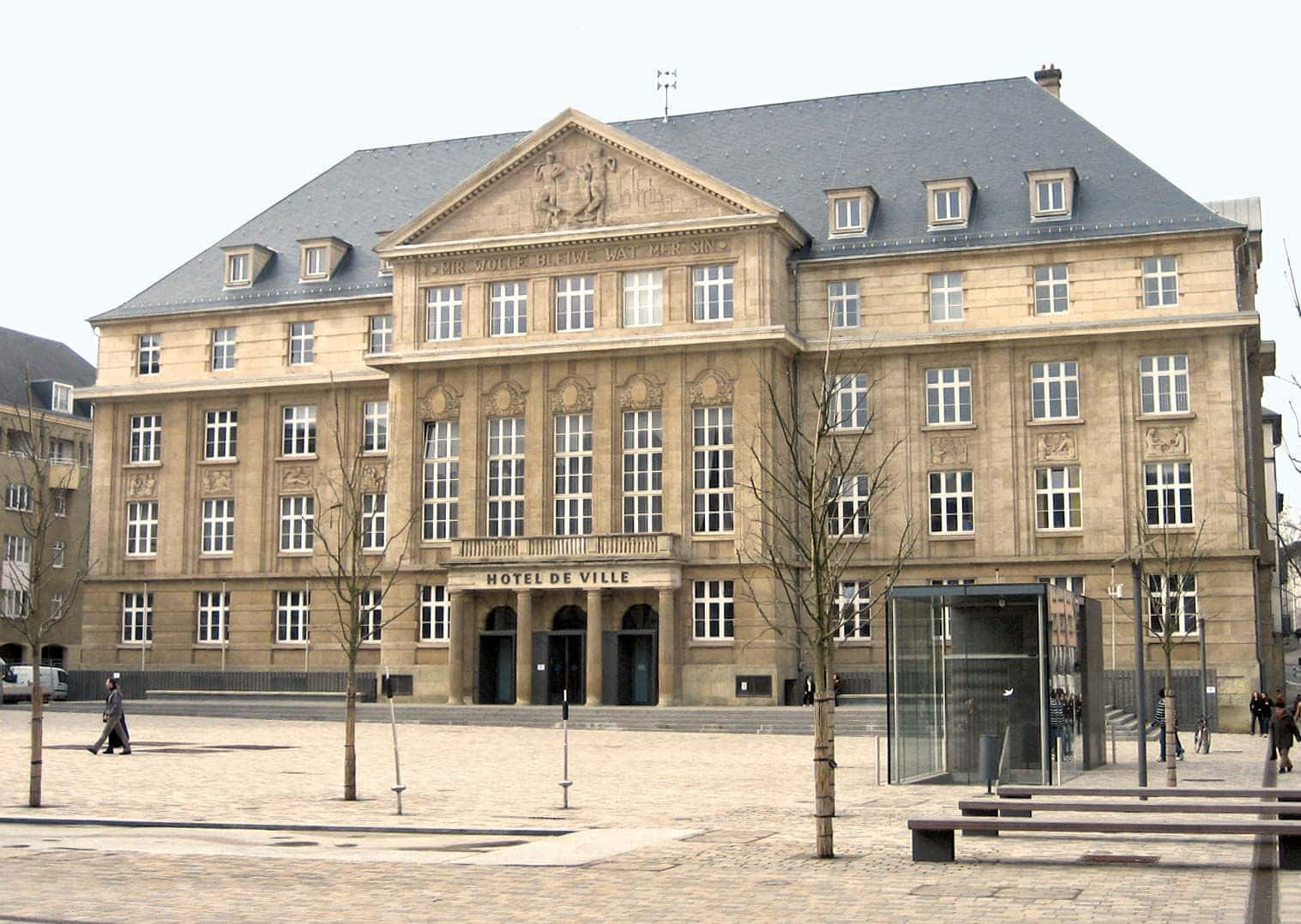 Eschsur Alzette Town Hall Wallpaper