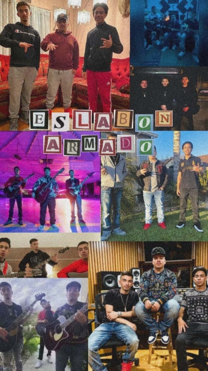 Eslabon Armado Collage Wallpaper