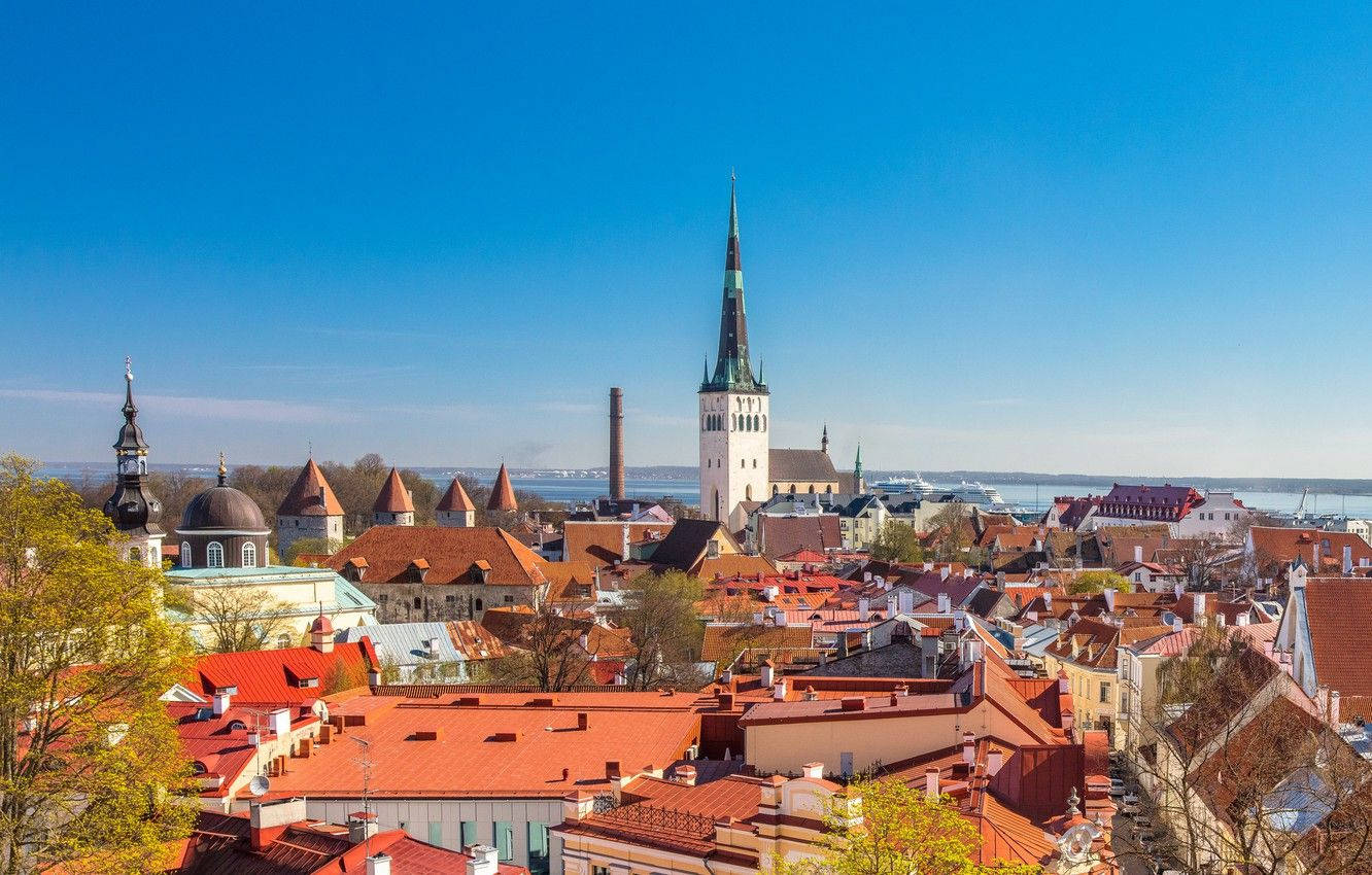 Estonia Medieval City Of Tallinn Wallpaper