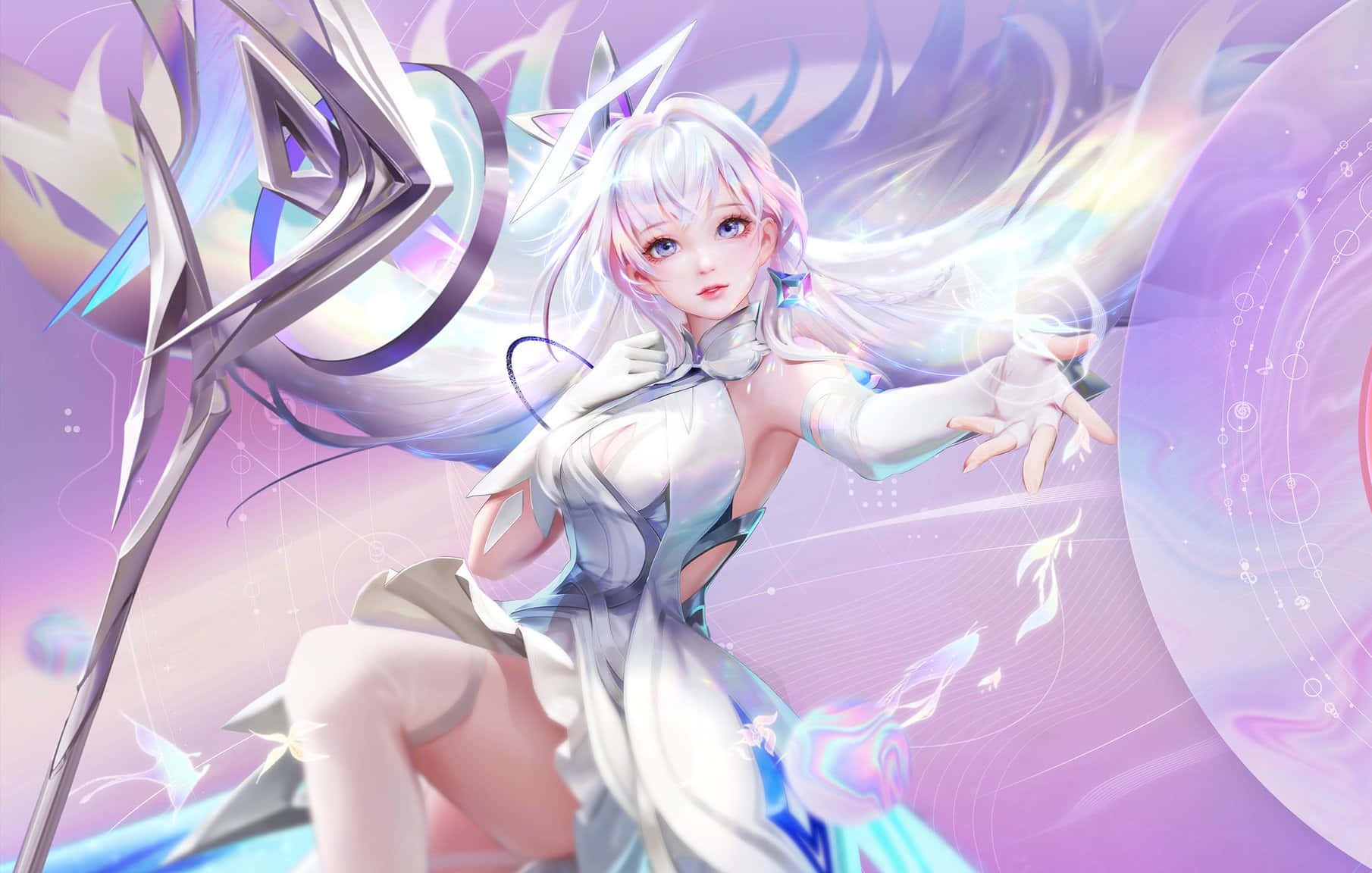 Ethereal_ Anime_ Warrior Wallpaper