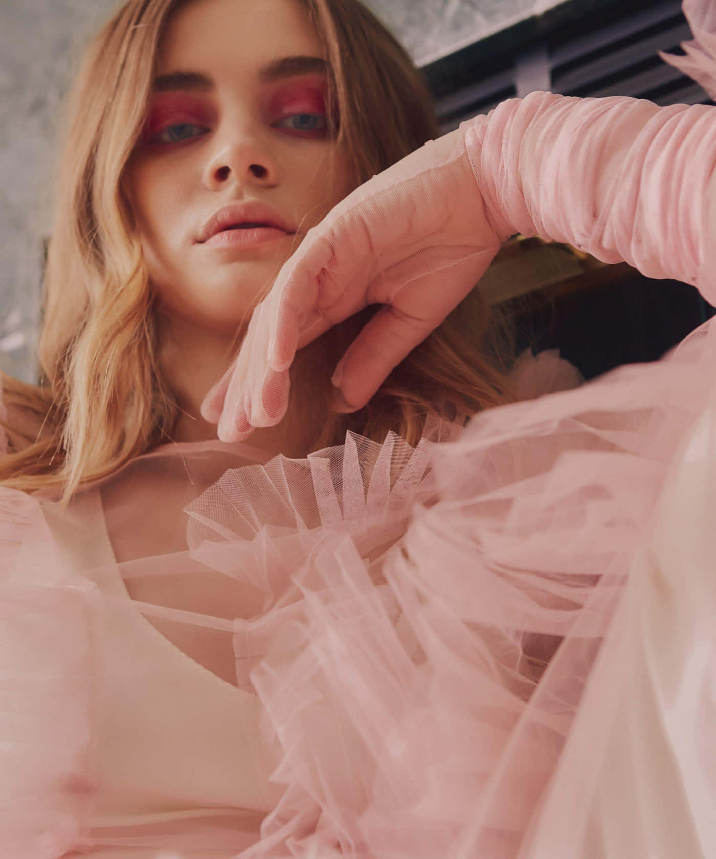 Ethereal Pink Gaze Josephine Langford Wallpaper