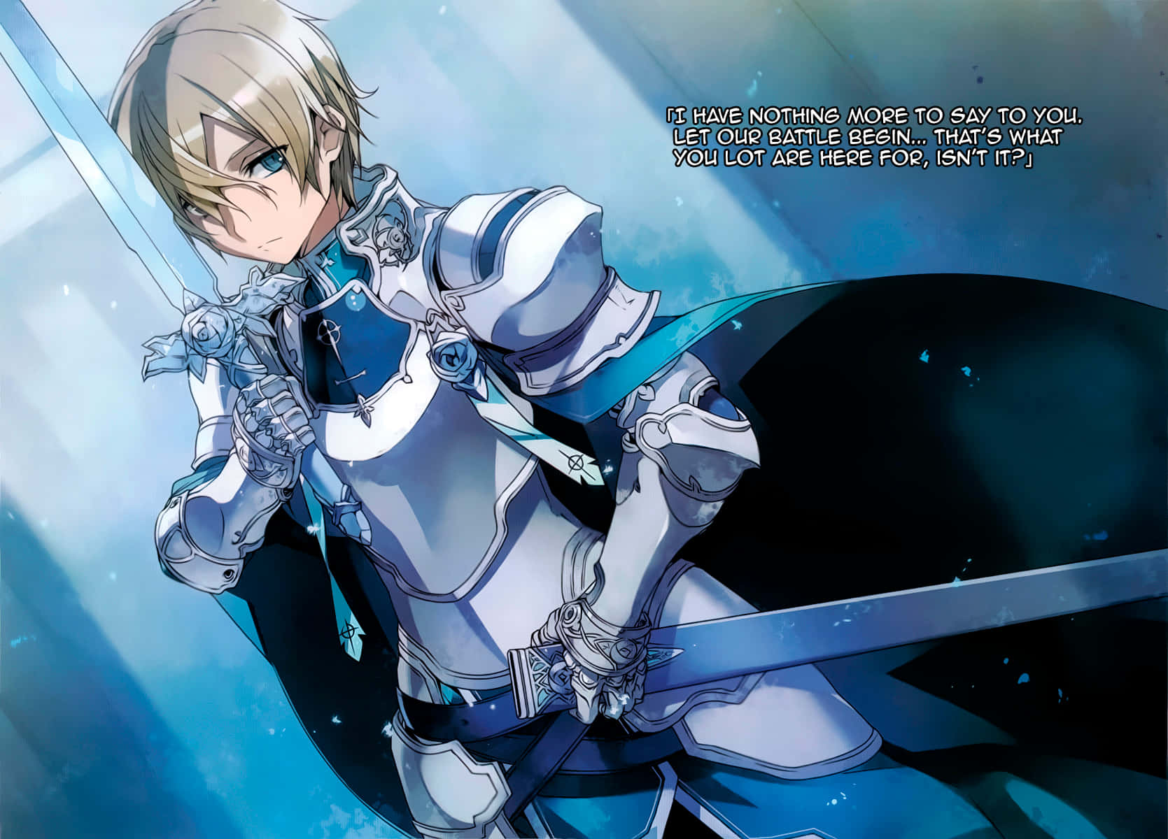 Eugeo's Intense Stare From Sword Art Online Wallpaper