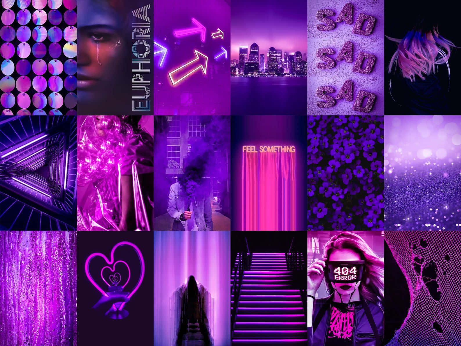 Euphoria Aesthetic Collage Wallpaper