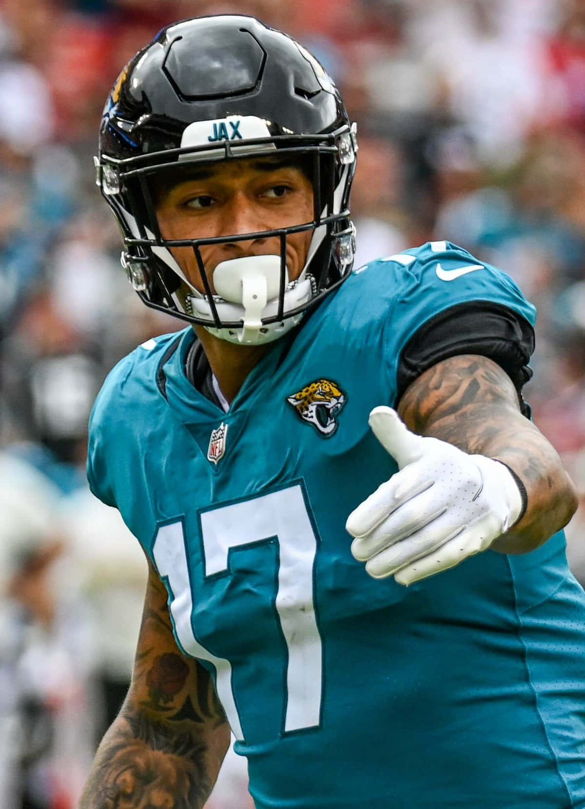 Evan Engram Jacksonville Jaguars Number17 Wallpaper