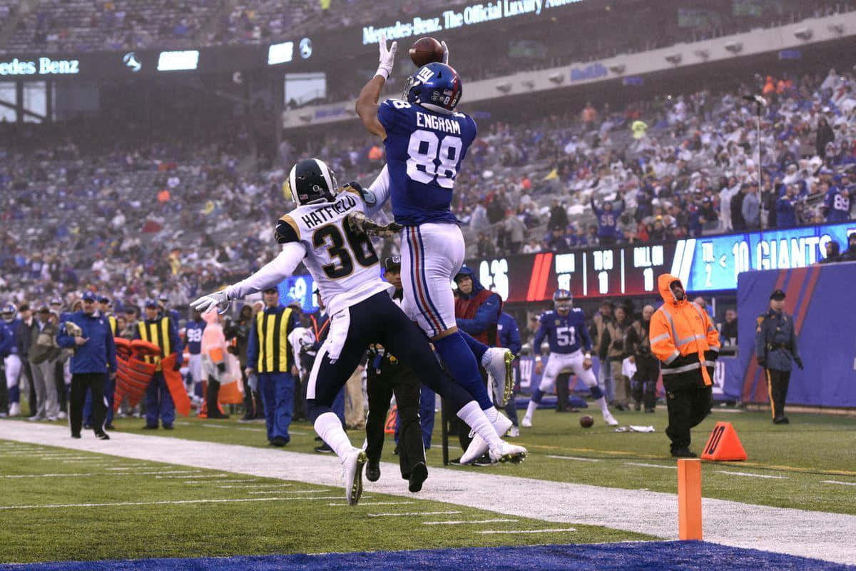 Evan Engram Leaping Catch Wallpaper