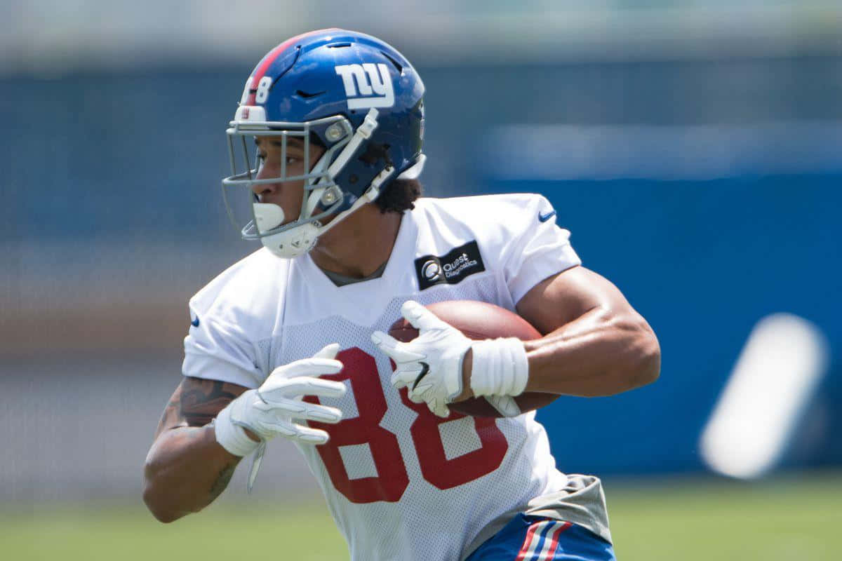 Evan Engram New York Giants Training Wallpaper