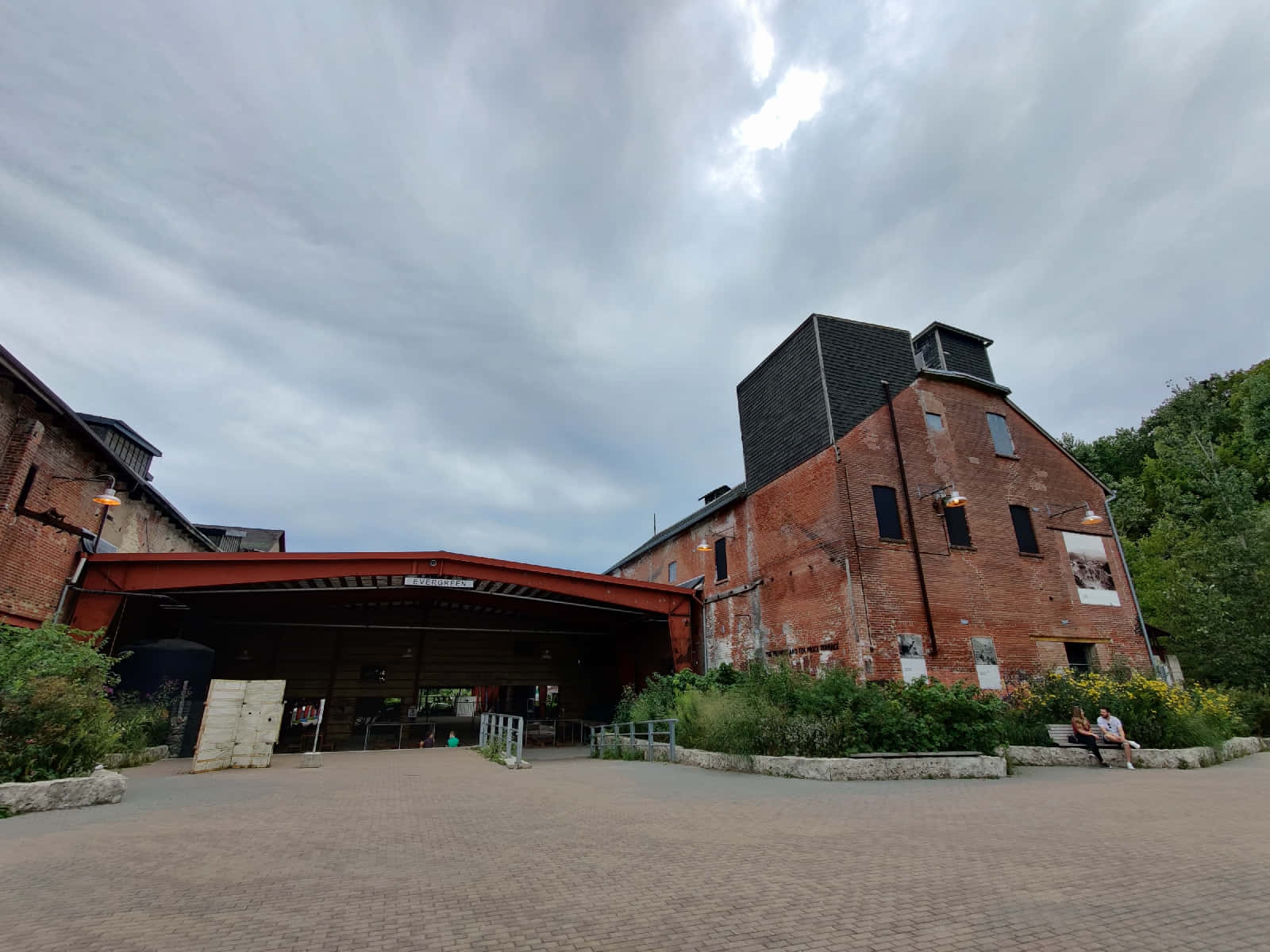 Evergreen Brick Works Exterior View Wallpaper