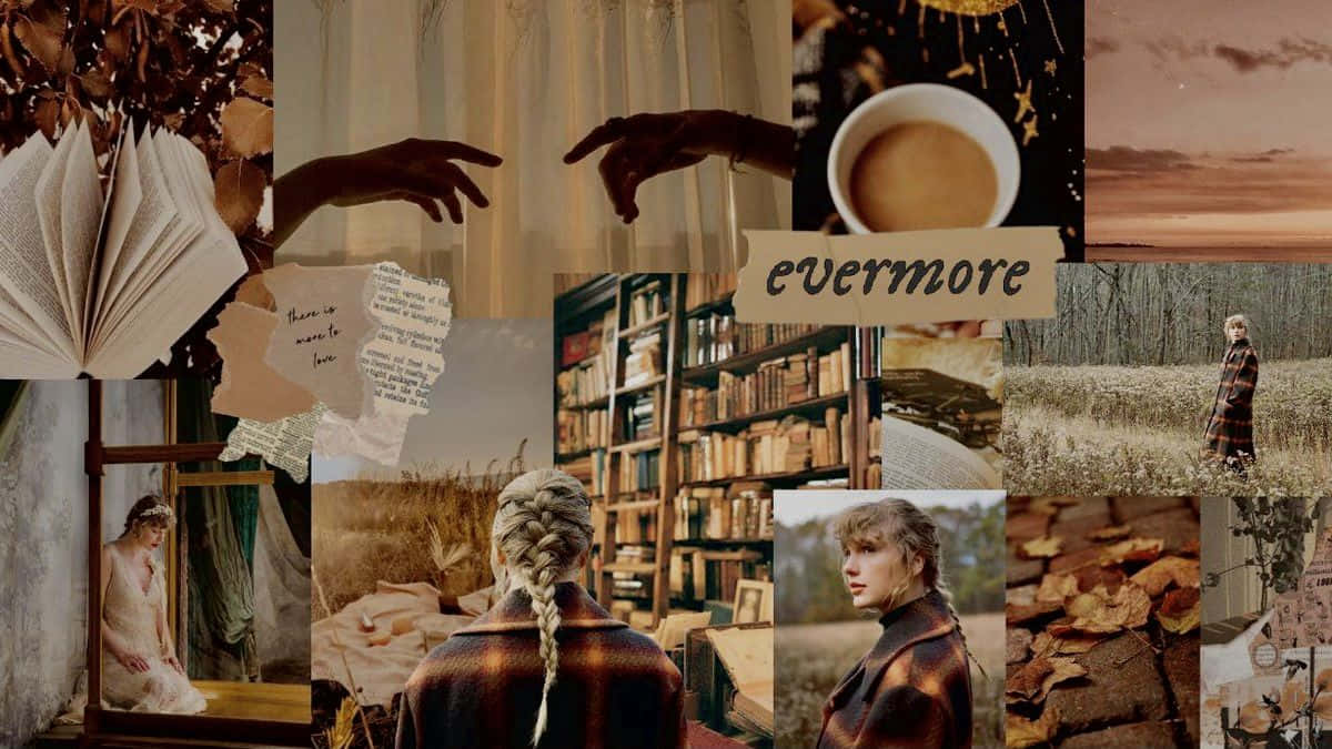 Evermore Aesthetic Collage Wallpaper