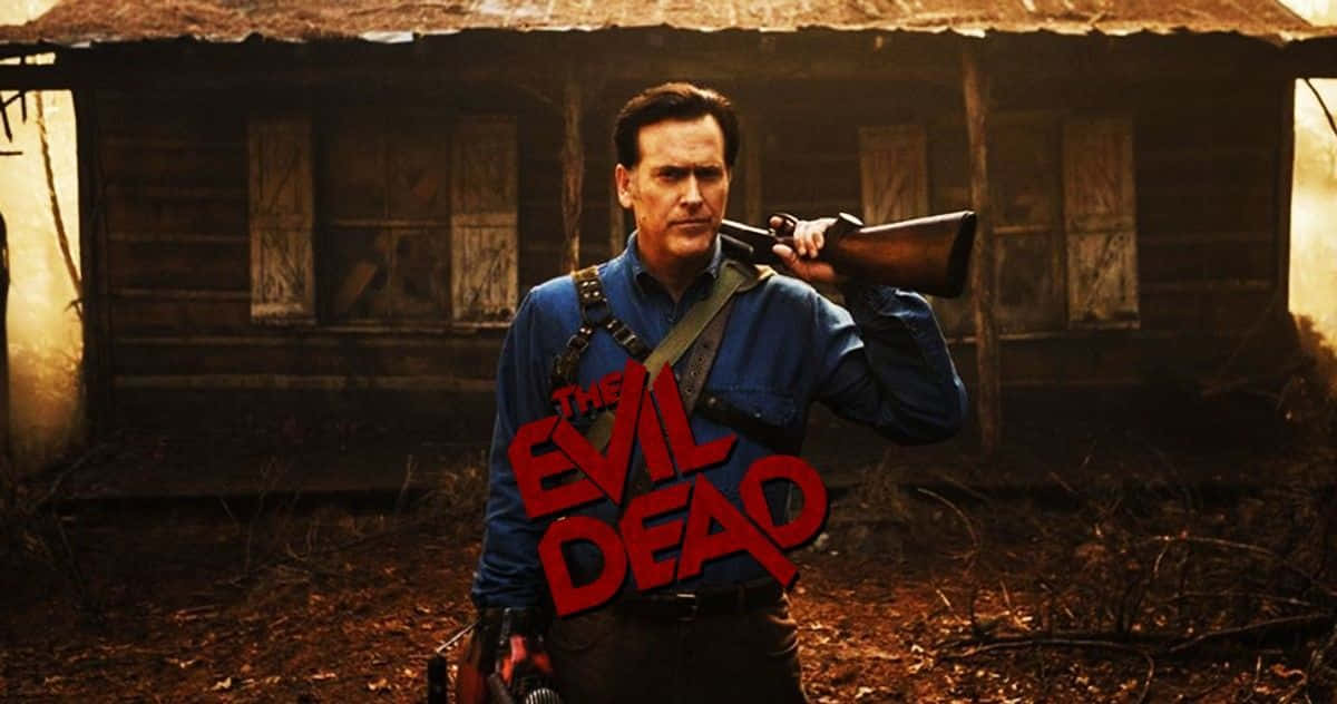 Evil Dead Hero With Shotgun Wallpaper