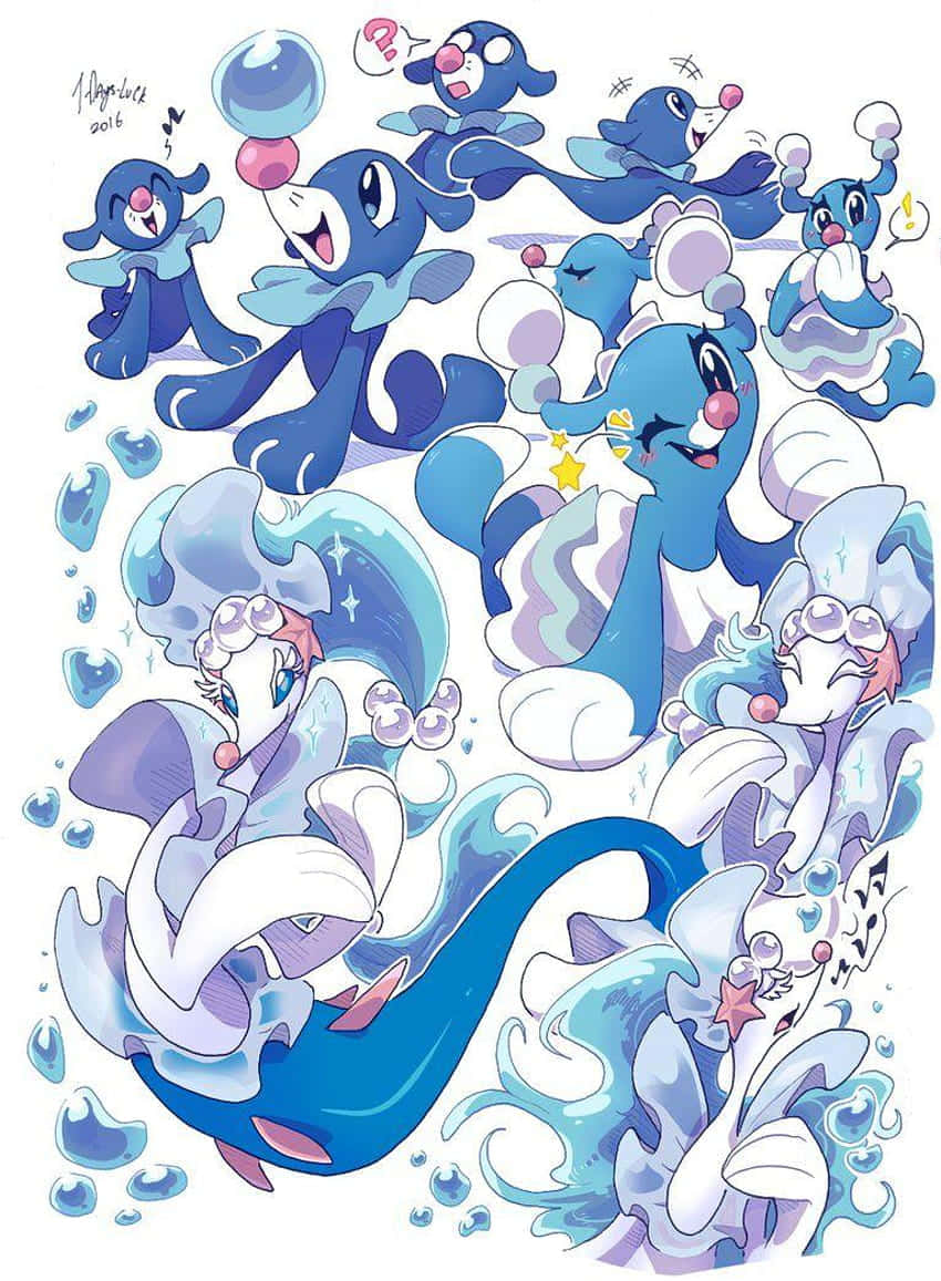 Evolution Stages Of Popplio Wallpaper