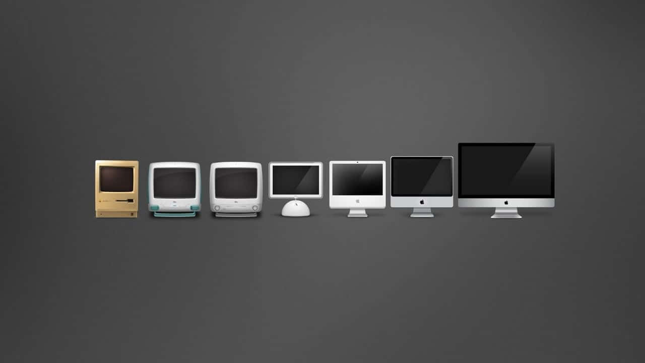 Evolutionof Apple Computers Wallpaper