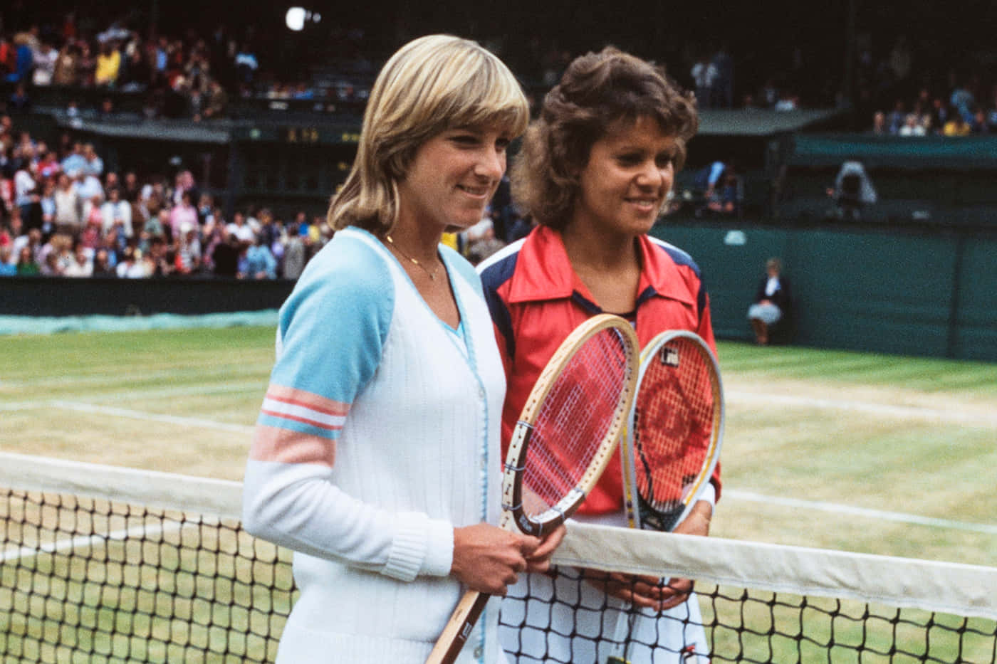 Evonne Goolagong Cawley With Chris Evert Wallpaper