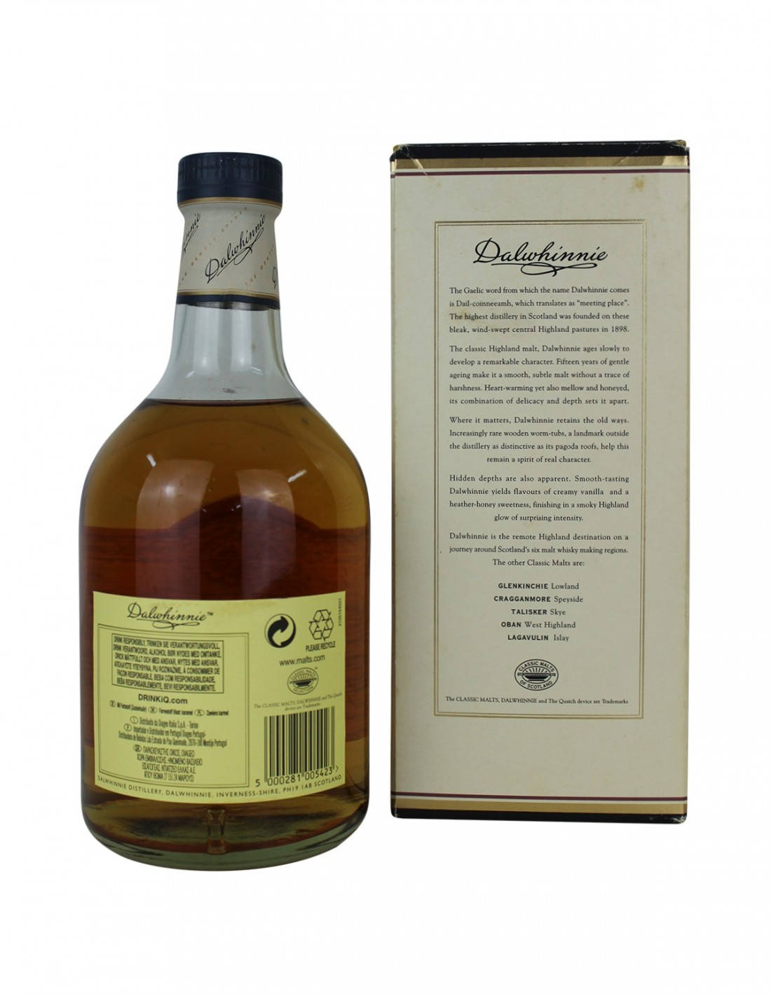 Exceptional Dalwhinnie 15-year-old Whisky With Original Box Wallpaper