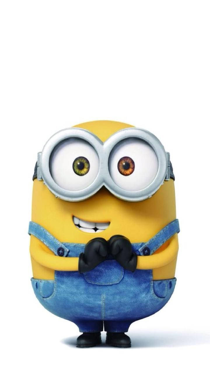 Excited Cute Minion Bob Wallpaper