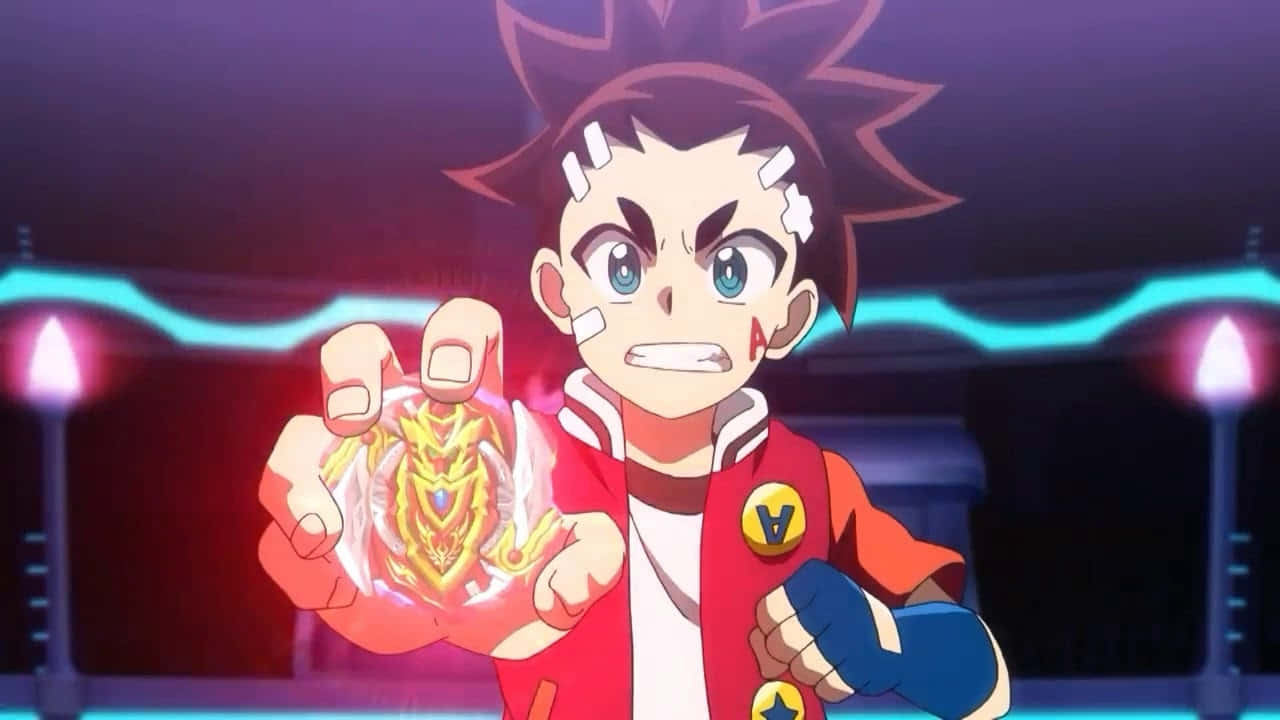 Excited Young Beyblade Champion Wallpaper