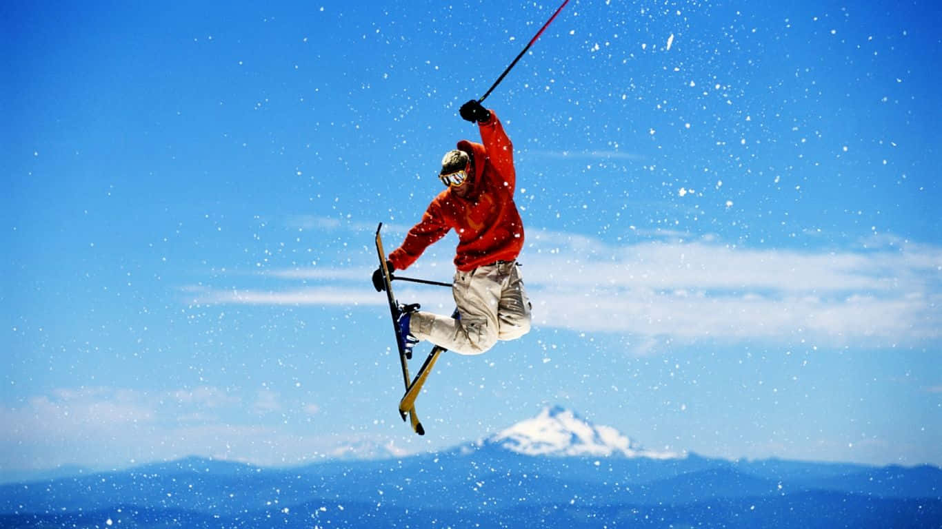 Excitement On The Slopes Wallpaper