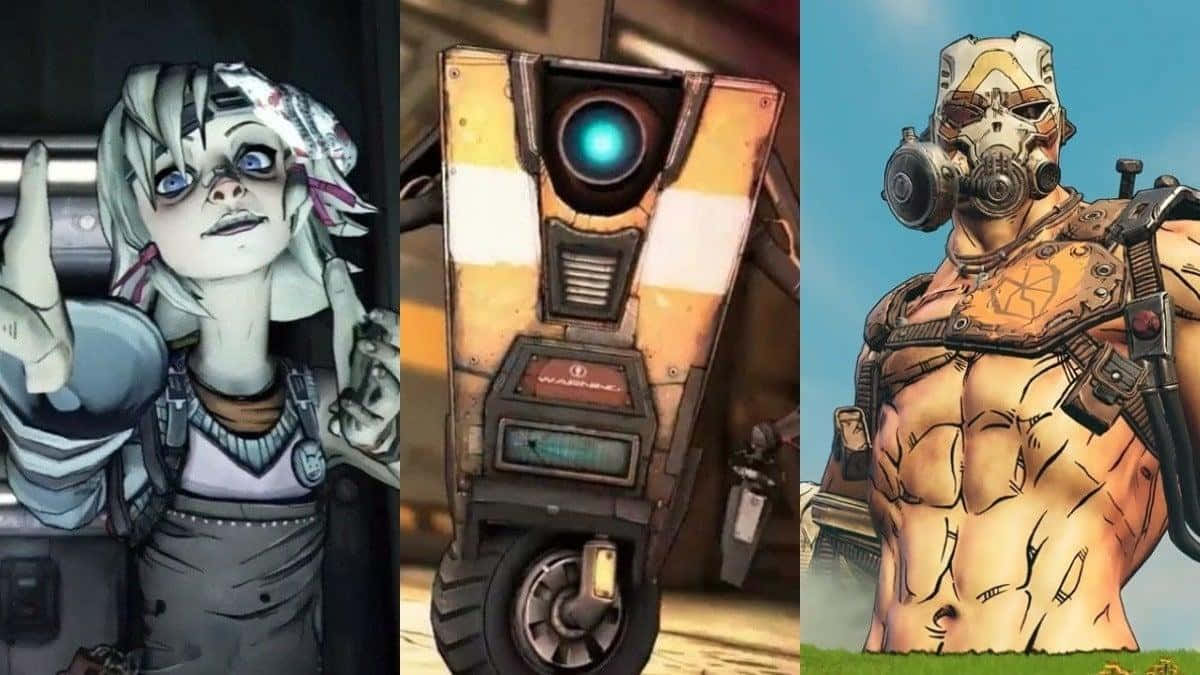 Exciting Borderlands Characters In Action Wallpaper