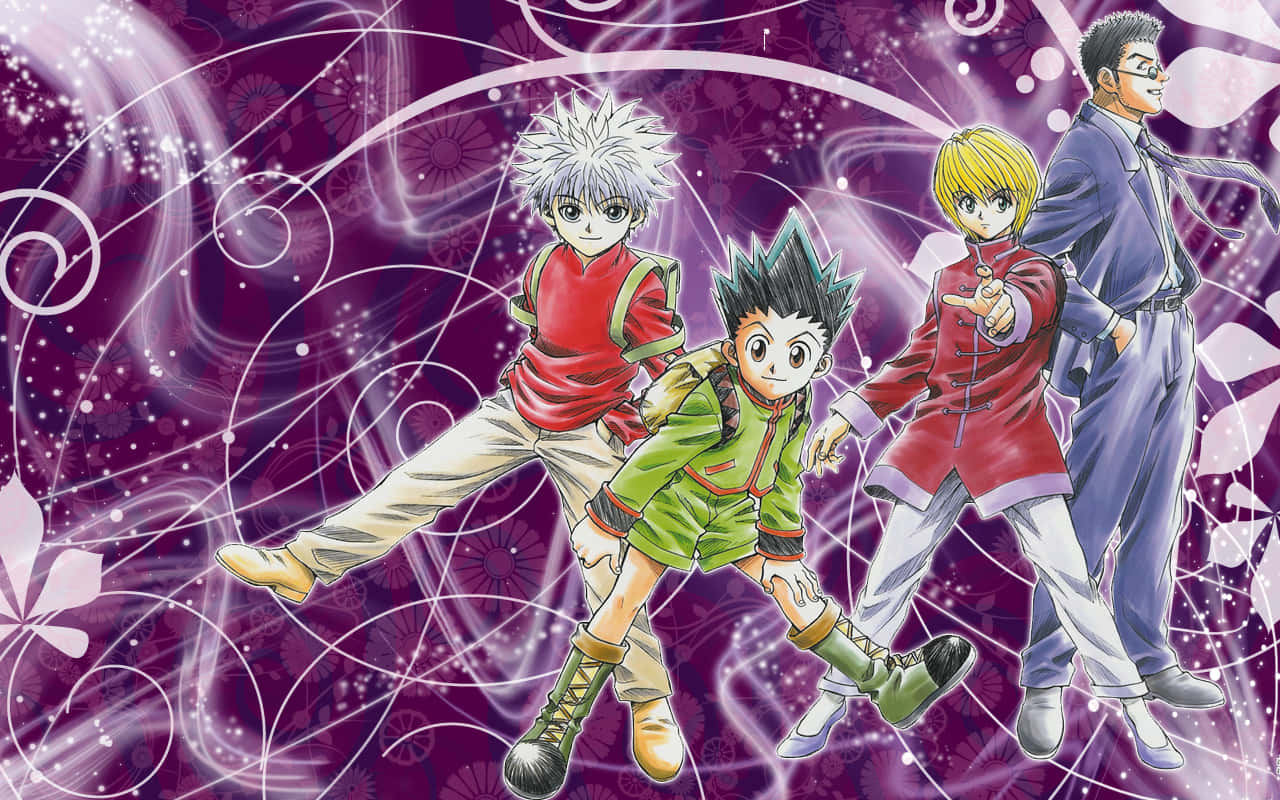 Exciting Shonen Anime Battle Scene Wallpaper