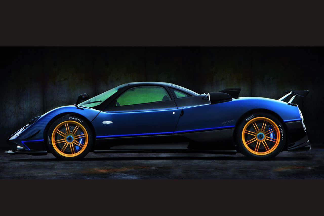 Exclusive Pagani Zonda Tricolore In Action Wallpaper